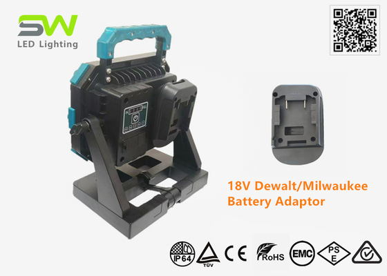 Υψηλής ισχύος 60W LED Εργασία με το χέρι Φως Τριπόδας Εγκατασταθεί 18V μπαταρία ηλεκτρικού εργαλείου