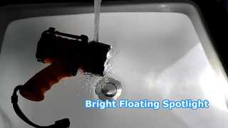 Παρουσιάστε το Compact 1000 Lumen επαναφορτιζόμενο πλωτό θαλάσσιο προβολέα με κρεμαστό γάντζο για εσάς