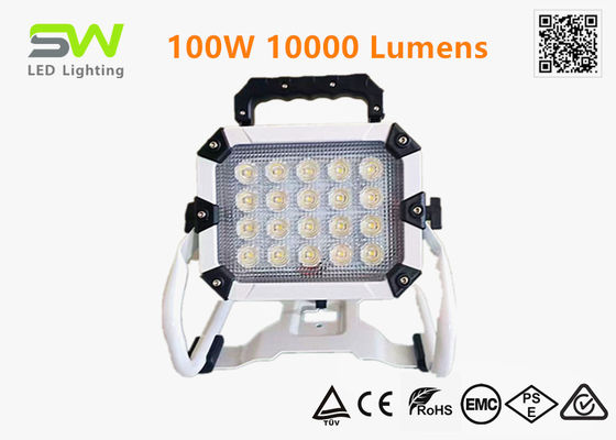 100W 10000 Lumens 18V ηλεκτρικό εργαλείο μπαταρία λειτουργεί με φωτισμό με μεταλλικό στέλεχος