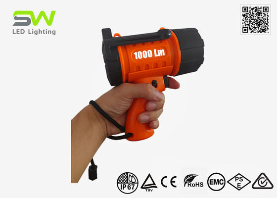 Σύνθετο 1000 λουμέν επαναφορτιζόμενο πλωτό θαλάσσιο προβολέα με κρεμαστό γάντζο